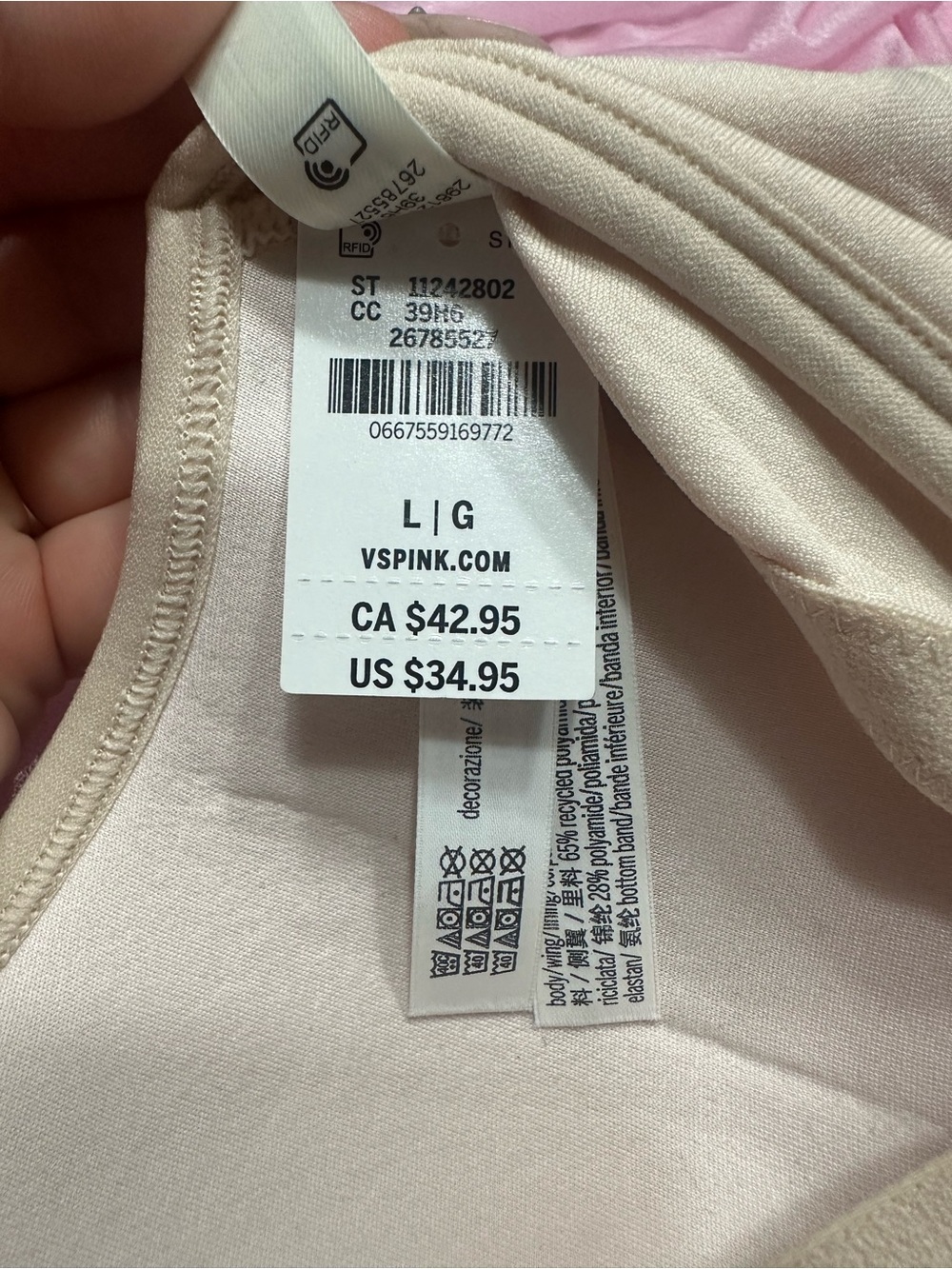 Victoria's Secret Push Up Seamless Wireless Bra - Large - Picture 7 of 7